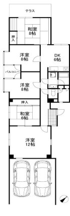【間取り】 | 箕面リリーヴィレッジD棟