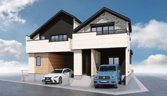 中野区白鷺3丁目　大空間の24帖LDK　車庫付×省エネ住宅　2棟