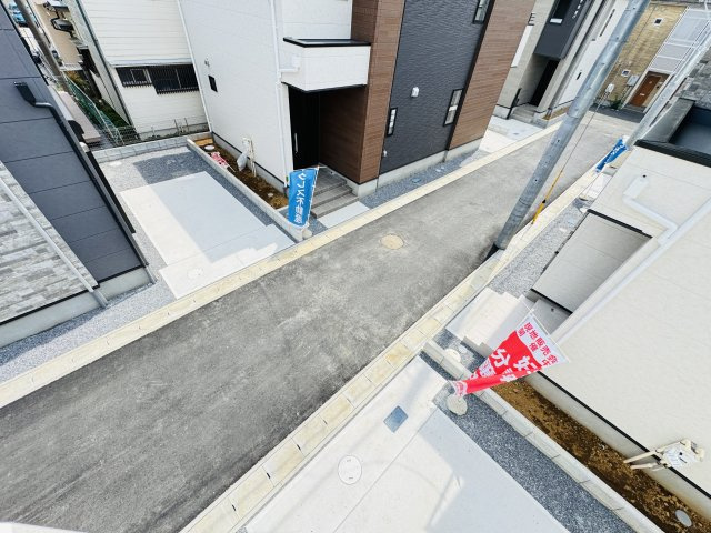 松戸市西馬橋３丁目新築戸建【馬橋小学校：7分】の展望|バルコニーより道路側眺望