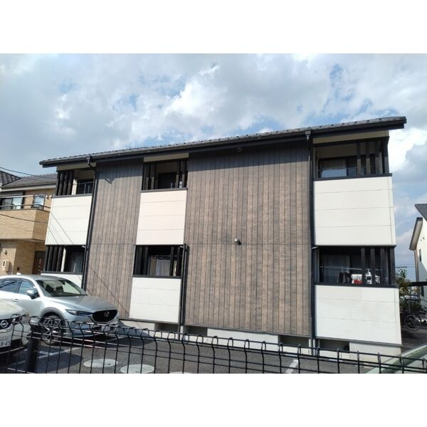 春日井市出川町８丁目のアパートの外観パース