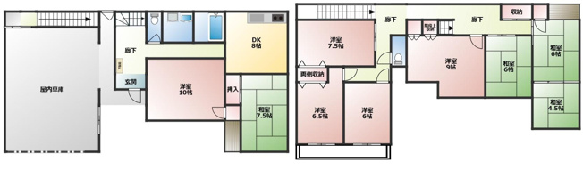 【間取り】 | 山武市松尾町本柏　中古戸建