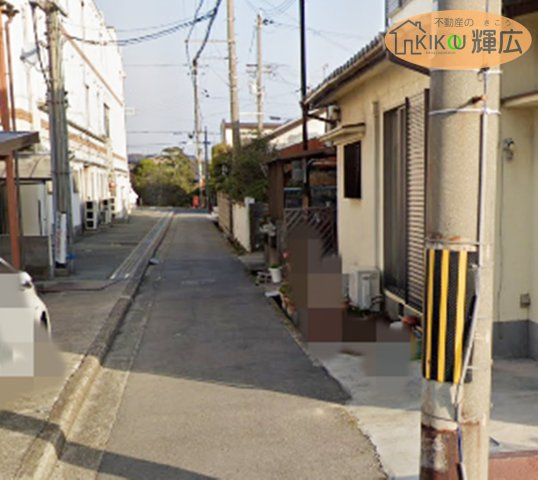 加古川市尾上町池田　土地の前面道路含む現地写真