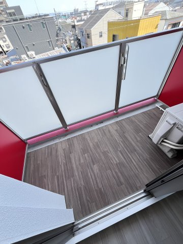 大阪市城東区諏訪１丁目の賃貸マンションのバルコニー