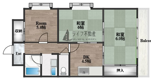 木の国ハイツの間取り