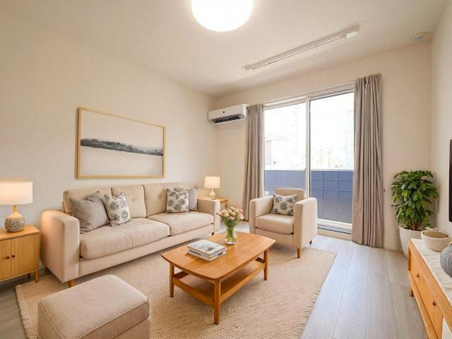 エスタールオーデンの居間・リビング|CGで家具等を配置したもので家具等は含まれません