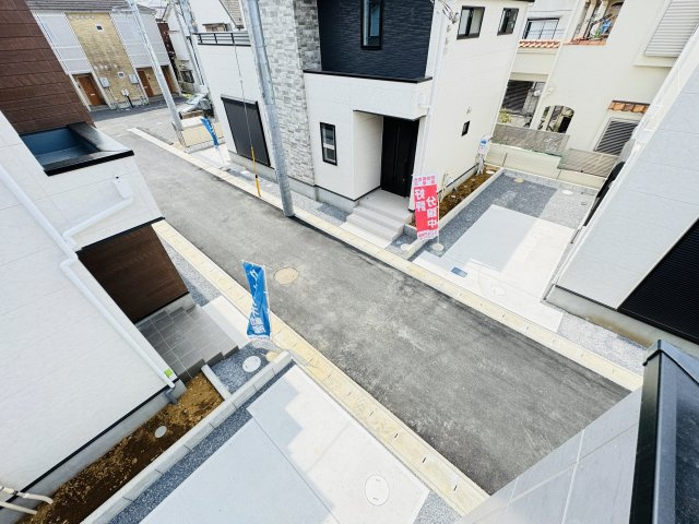 松戸市西馬橋３丁目新築戸建【馬橋小学校：7分】の展望|バルコニーより道路側眺望