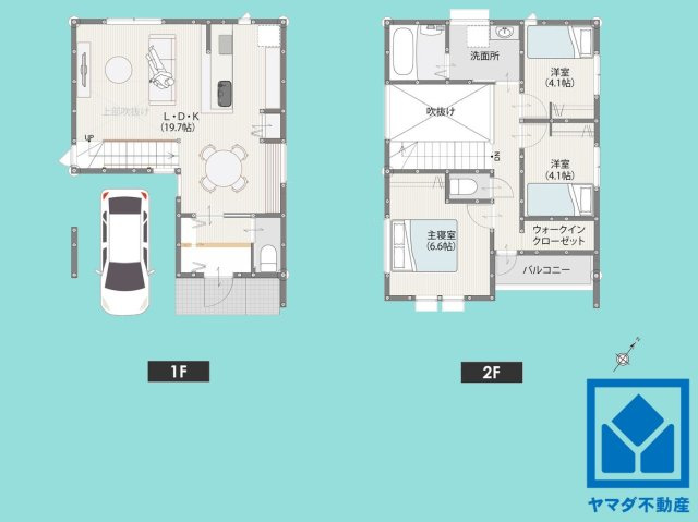 宇治市広野町宮谷の間取り