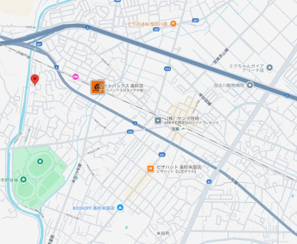 高砂市阿弥陀町魚橋（全3）土地　2号地の地図