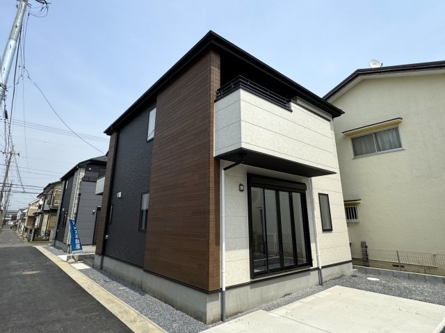 松戸市西馬橋３丁目新築戸建【馬橋小学校：7分】の外観|4号棟外観・完成済み内覧可能です！