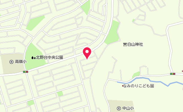 祝　成約済み　八王子市　北野台　新築戸建て　２１期の地図|～仲介手数料無料☆八王子ひなた不動産～　八王子市北野台　新築戸建て