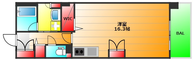 ロイヤルパークス桃坂の間取り