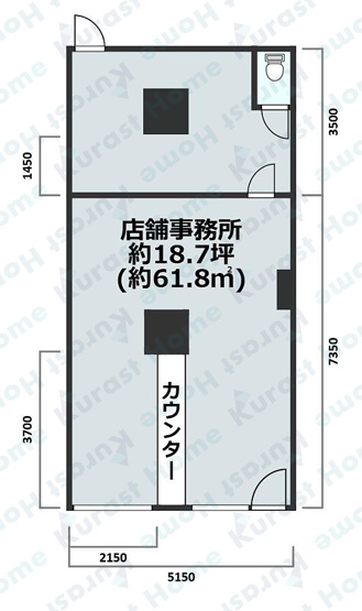 【間取り】 | センチュリー山繁　大和高田線ロードサイド路面店舗