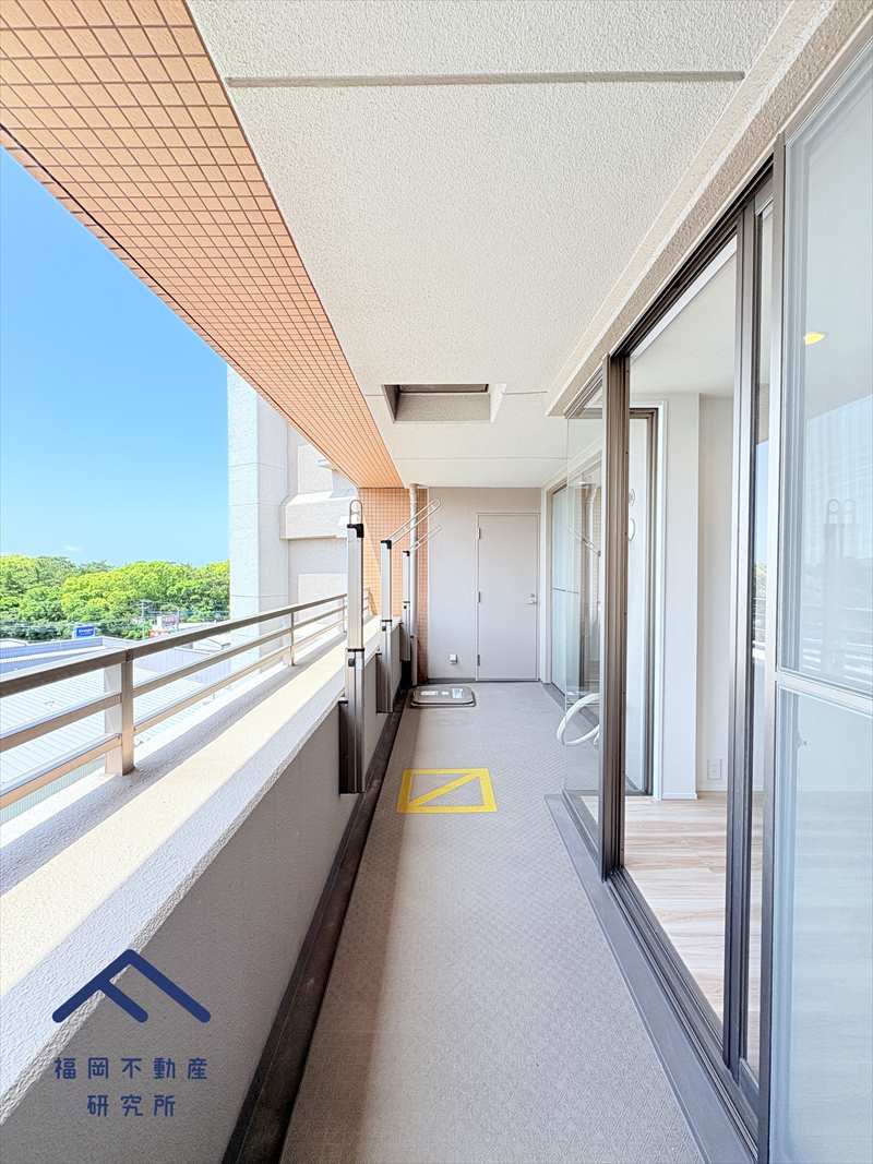 アーバンパレスシェル福間のバルコニー