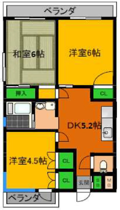 エトワール池上の間取り