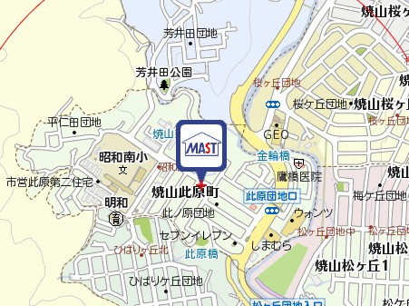 コーポ檜垣の地図