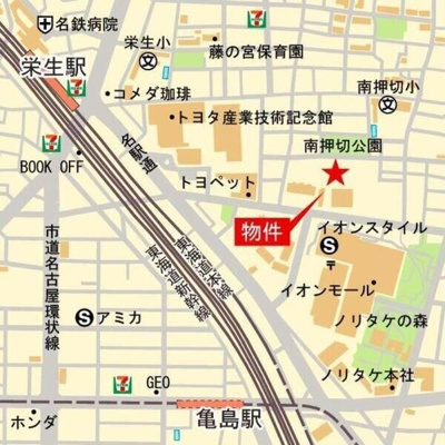 【地図】 | ベルヴュコート名古屋則武