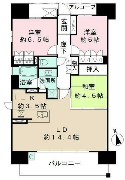 ザ・パークハウス大曽根の間取り