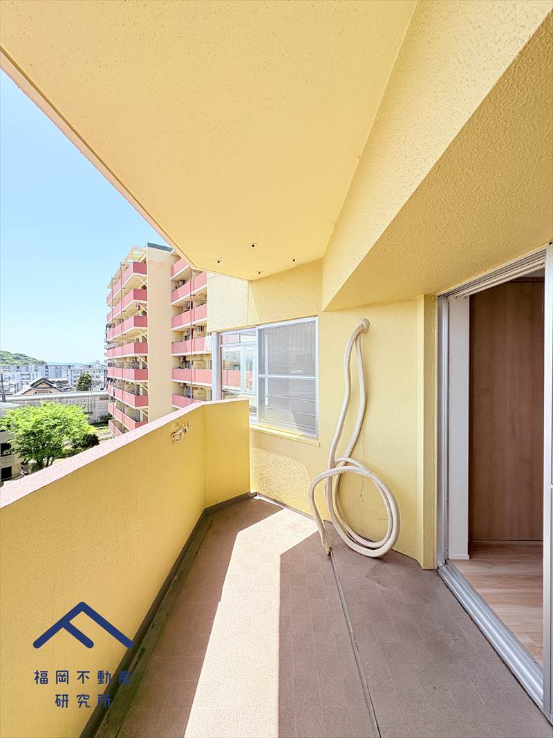 ロワールマンション和白5のバルコニー