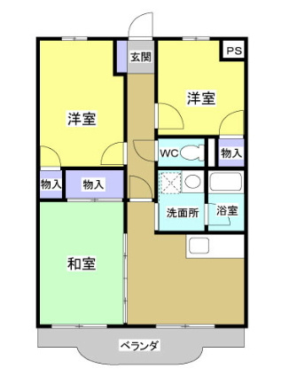 【間取り】 | ガーデン葉月Ⅰ