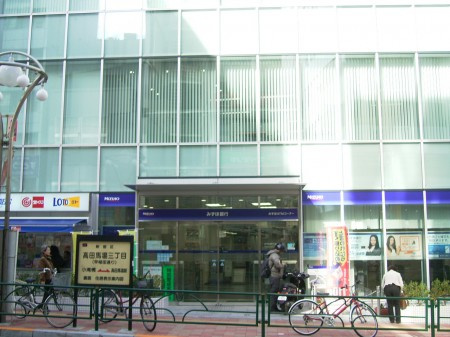 新宿区高田馬場１丁目のアパートの周辺