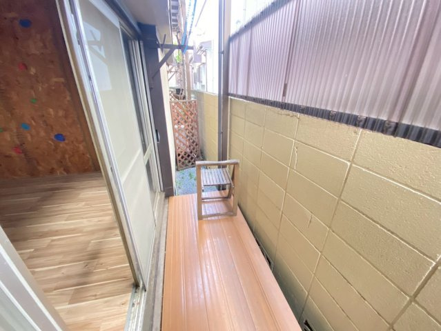 ひまわり荘のバルコニー