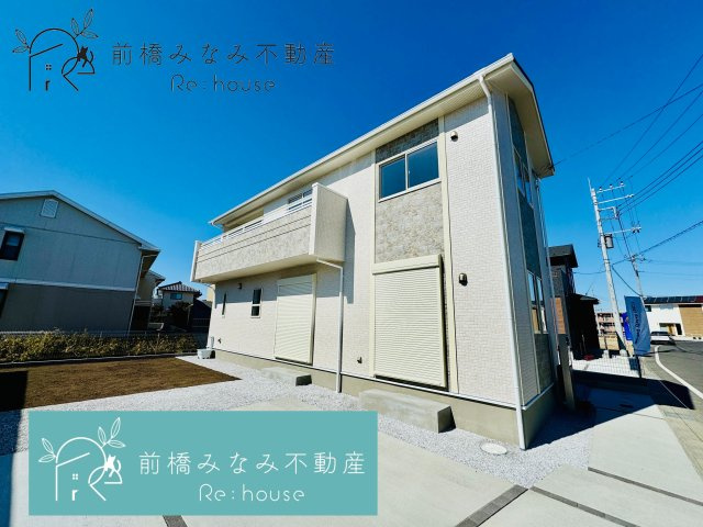 前橋市後家町　４号棟(全５棟)　ブルーミングガーデン　新築建売分譲の外観|外観もきれいです