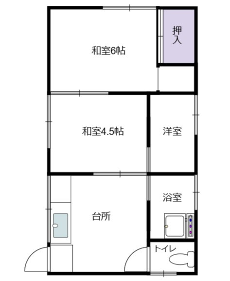 八戸市　1棟アパートの間取り