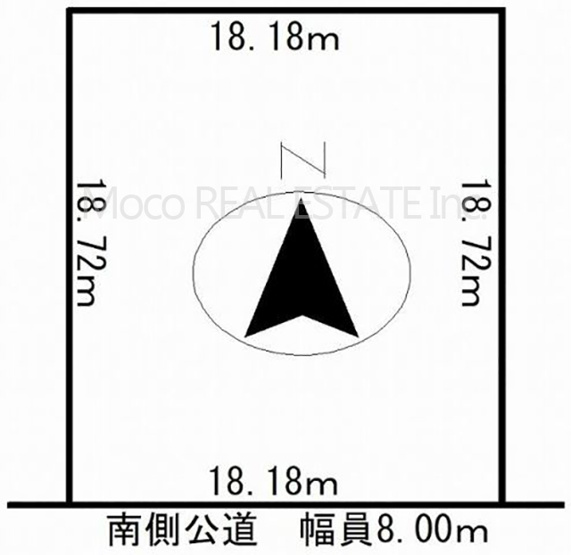 【区画図】 | 北見市高栄西町土地