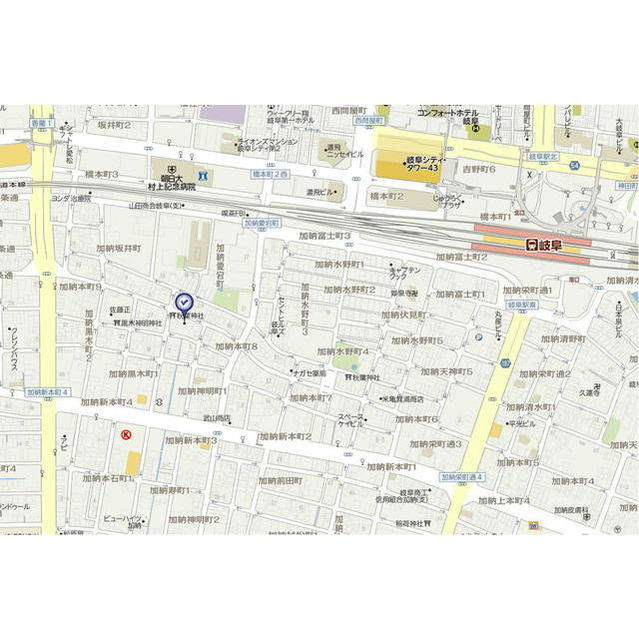 岐阜市加納本町８丁目の駐車場の外観