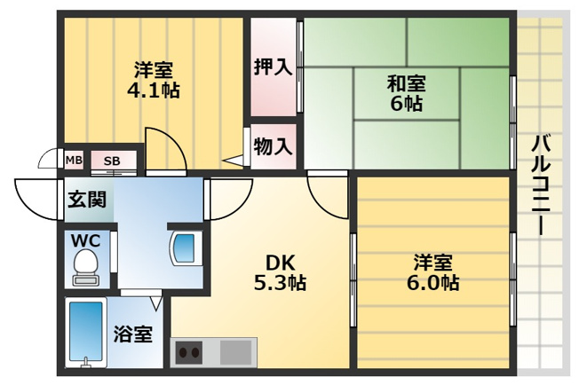 【間取り】 | ハイツプレステージ