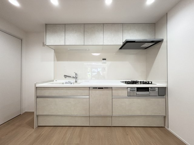 家事負担を軽減！食洗器一体型のシステムキッチンです！