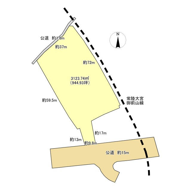 常陸大宮市上町の売地