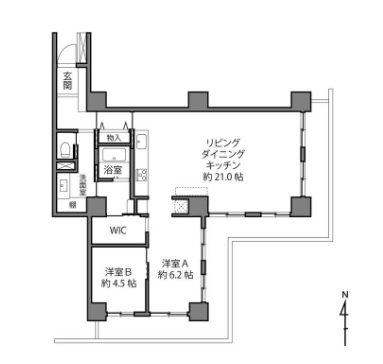 【間取り】 | リプレ川口一番街一号棟