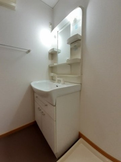 【洗面所】 | カサ・デ・ロサＡ | コンパクトで使いやすい洗面所