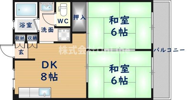 【間取り】 | 沼卯ハイツ