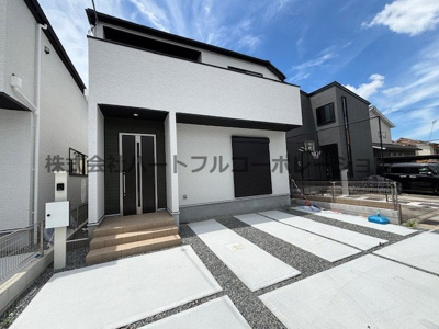 【外観】 | 神戸市西区玉津町今津　新築戸建1号棟　仲介手数料無料！ | 外はこのようになっています