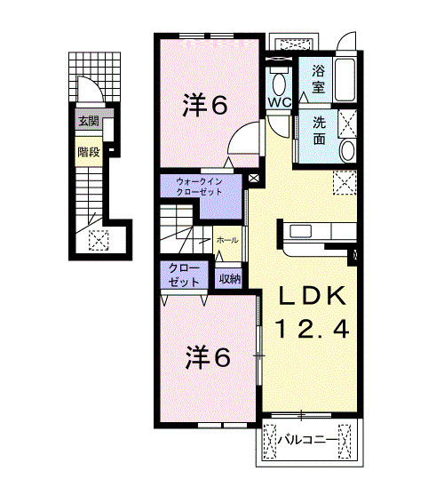 クラシックタウン　Ａの間取り