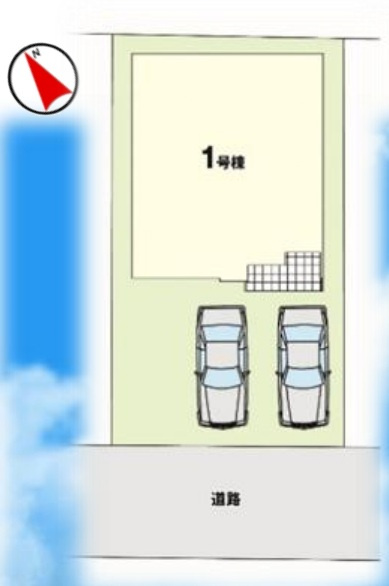 エルデみよし市莇生町1期　全1棟の区画図