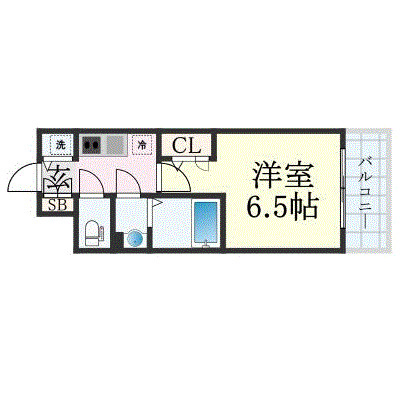 【間取り】 | エスリード弁天町ルシェンテ