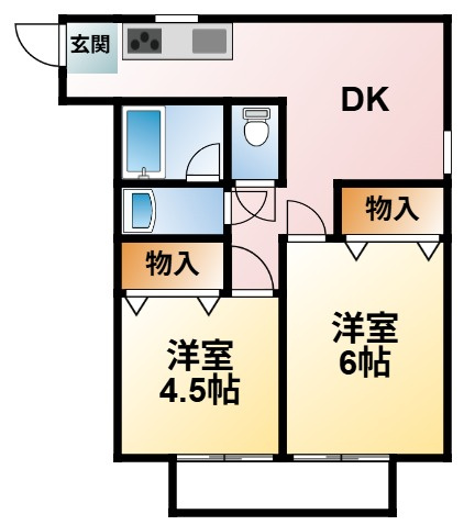 豊成ハイツの間取り