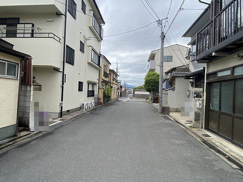 上京区北町 土地の前面道路含む現地写真