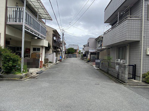 上京区北町 土地の前面道路含む現地写真
