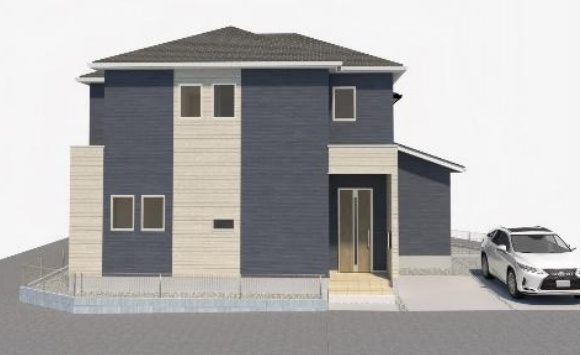 小倉南区田原3丁目1期の外観パース