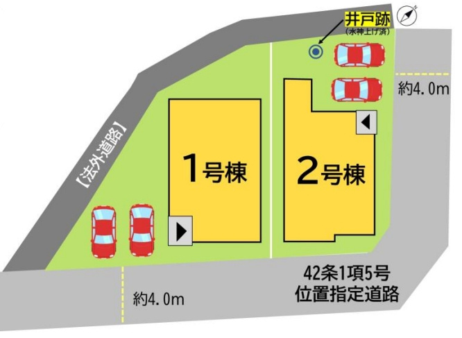 小倉南区田原3丁目1期の区画図