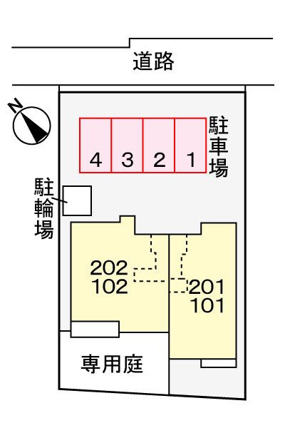 セシルⅢ　　刈谷市の賃貸ならクラスホーム刈谷店の駐車場