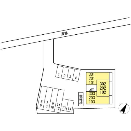 ミル・ルミエールⅡの区画図