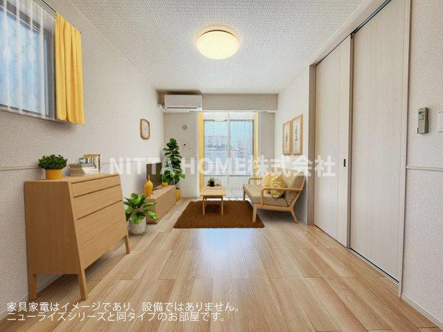 ハーモニー福知山　Ｄ棟の居間・リビング|【イメージ写真】12.3帖のリビングルーム★