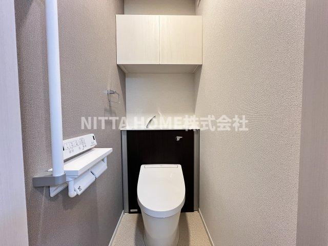 ハーモニー福知山　Ｄ棟のトイレ|温水洗浄付きのトイレです＊