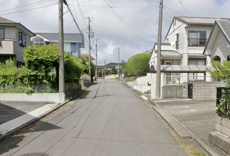 【新築戸建】　いわき市洋向台3丁目1期の前面道路含む現地写真|東側6ｍ公道