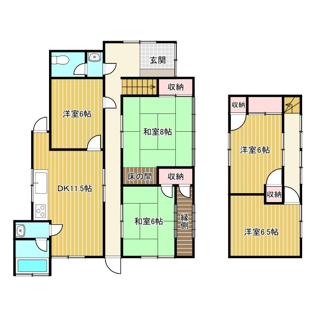 売戸建住宅の間取り